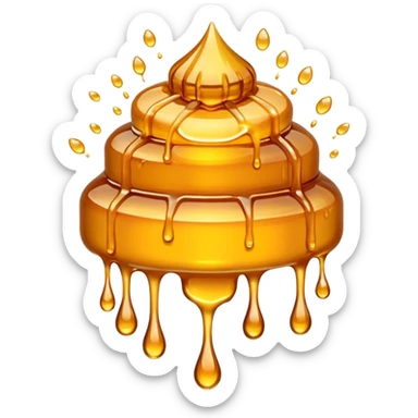 Bouquet made out of honey  sticker