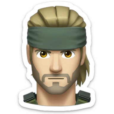 Metal gear solid snake sticker