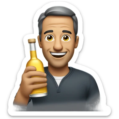 Dad drinking tequila sticker