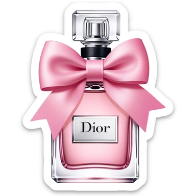 miss dior perfume with bow sticker