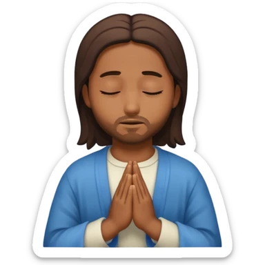 Jesús orando sticker