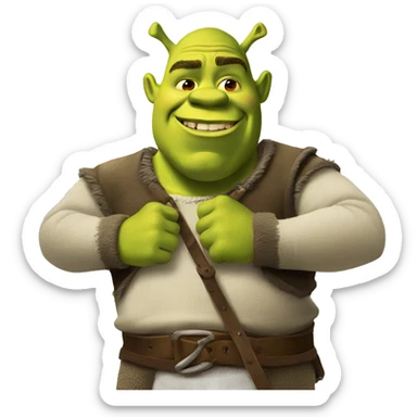 Shrek and donkey sticker