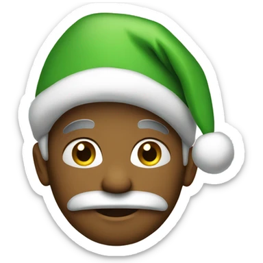  green christmas  sticker