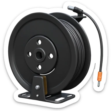 concert black Cable reels sticker
