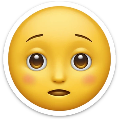 a yellow standard emoji side eye sticker