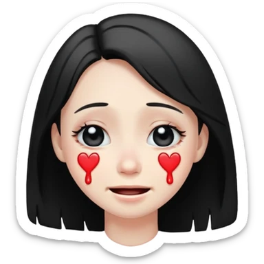 😭🖤🥰 sticker