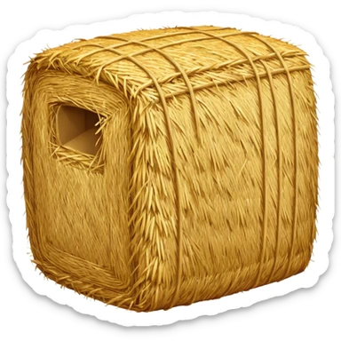 Hay bale sticker