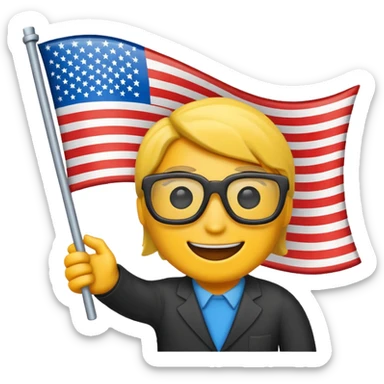 Flag saying GEEK waving in the wind sticker