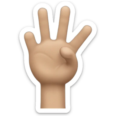 biker hand greeting sticker