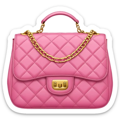 channel pink bag sticker