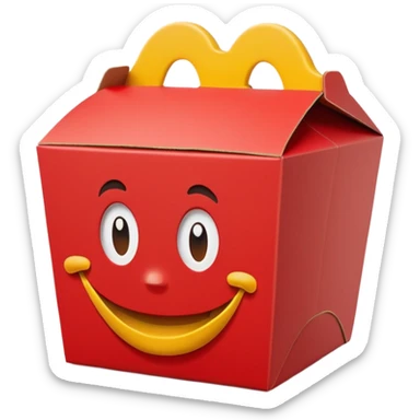 happy meal box sticker
