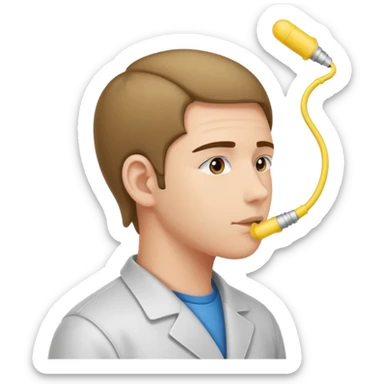 Quiet as a mouse with ear plugs sticker