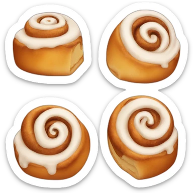sad cinnamon bun sticker