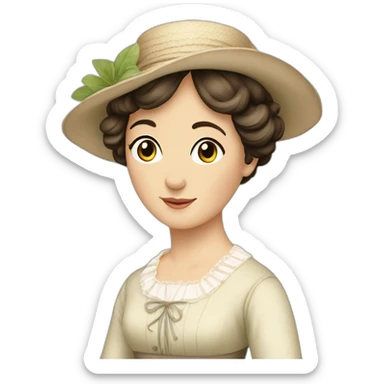 Jane-austen sticker