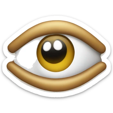 Sir yes sir crossed eye  sticker