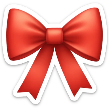 red bow sticker