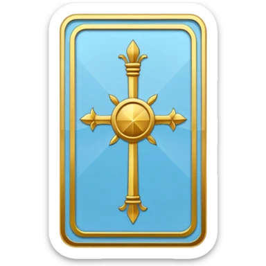 Tarot cards light blue sticker