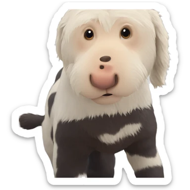 lonely animal in focus sticker