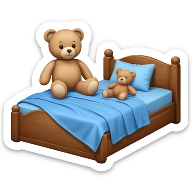 bed for kid sticker