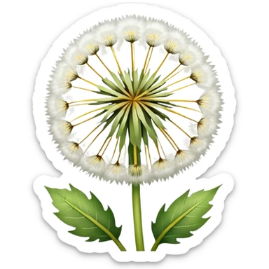 Dandelion flower emoji in white colour looks aesthetic edit better different styles types  sticker
