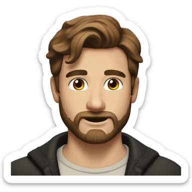 Paul Mescal actor brown hair beard sticker