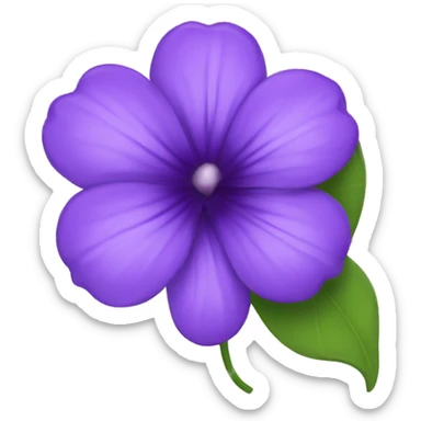 violet flower sticker
