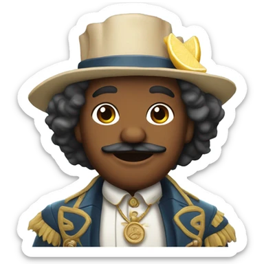 Cavalier with fish and chips  sticker