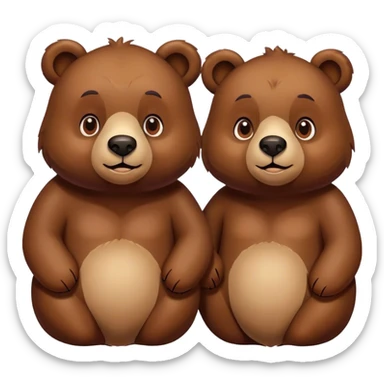 Two bears and a gay sticker