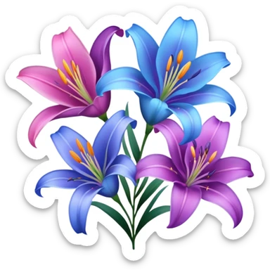 pink purple and blue lillie’s  sticker