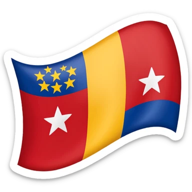 Create an emoji of independantists Guadeloupe flag sticker