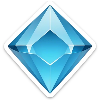 Minimalist Emoji Design:
- Flat, geometric blue diamond.
- Subtle "A" in the center.
- Inspired by Arch Linux and dwm minimalism.
- Clean lines, no extra details.
 sticker