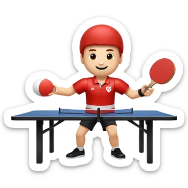 roblox character likes playing table tennis sticker