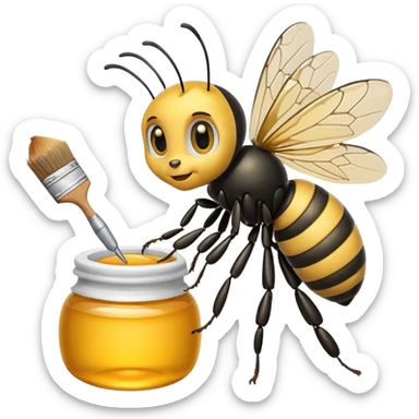 painter bee sticker