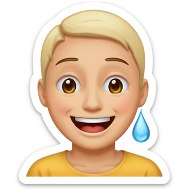 Dying laughing sticker