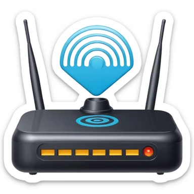 Can you create an icon for an AI LLM model router? sticker