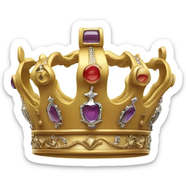kings crown with the letters K and S sticker