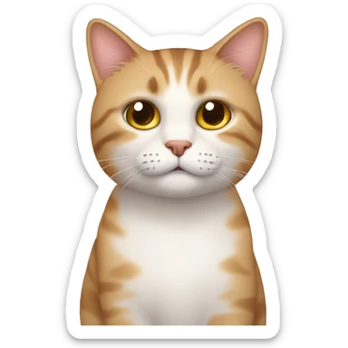 cat free from discomfort sticker