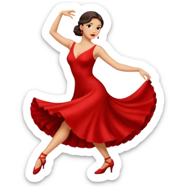tango dancing woman emoji sticker