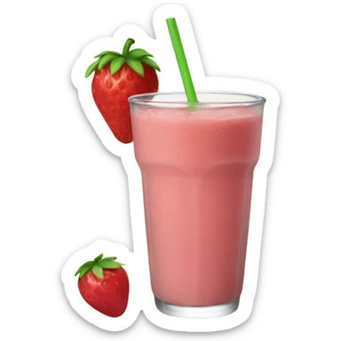 Licuado de frutilla sticker