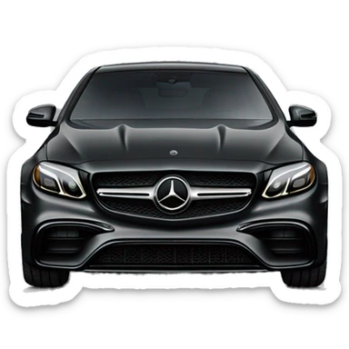 Mercedes e63s 2019 matt black sticker