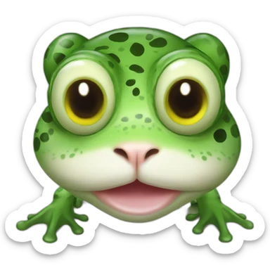 cat-frog-animal sticker