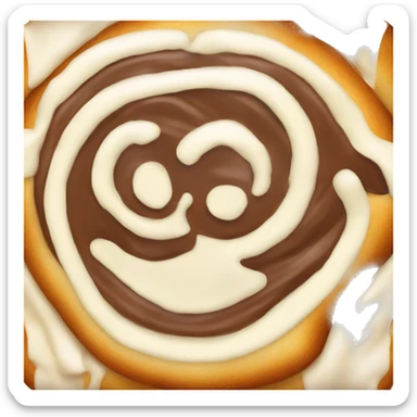 cinnabon with cream sticker