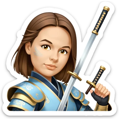 Elegant Samurai sticker