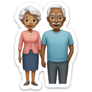 GRANDFATHER AND GRANDMOTHER sticker