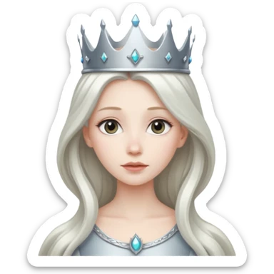 A space princess sticker