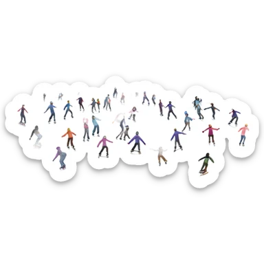 Ice skating rink  sticker