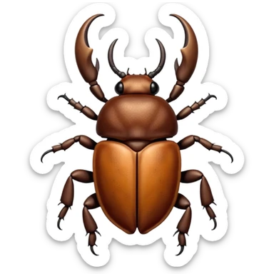 rhinoceros beetle sticker