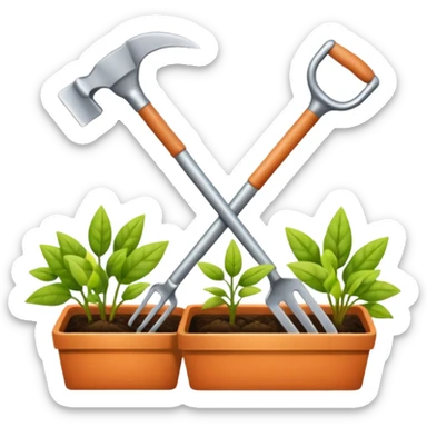 gardening sheers sticker