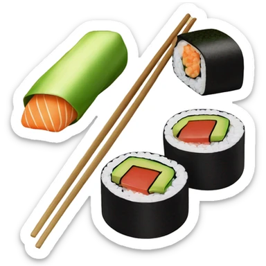 Sushi with Avocado  maki sticker