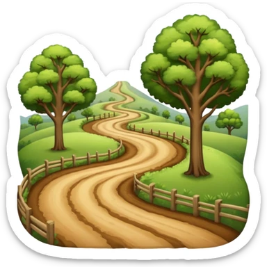 country road sticker
